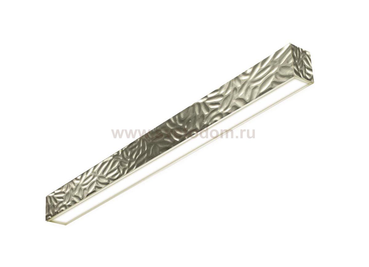 Donolux LED Подвесной св-к 2019х80х69 мм , 76,8W, 5280Lm, 3000К, IP20, декор: Патинированное белое золото