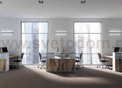 Donolux Led св-к настенный, 115,2W, 2000х42,3мм, H90мм, 5280/5280Lm,4000К, IP20, корпус алюминий, блок питания AC/DC 24V в комплекте