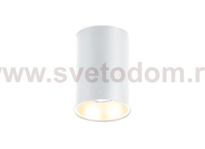 Donolux Led св-к накладной, GU10, D95хH145мм, IP20, белый RAL9003, без лампы