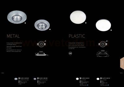 Встроенный светильник Maytoni DL297-6-6W-W Plastic