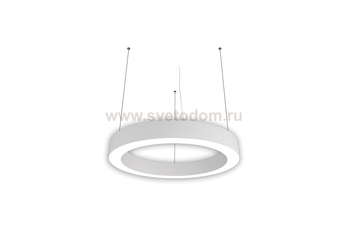 Donolux подвесной светодиодный светильник, 54Ватт, 4060Lm, 4000К, IP20, H-3000мм., D-600мм. 55х75мм., белый RAL 9003