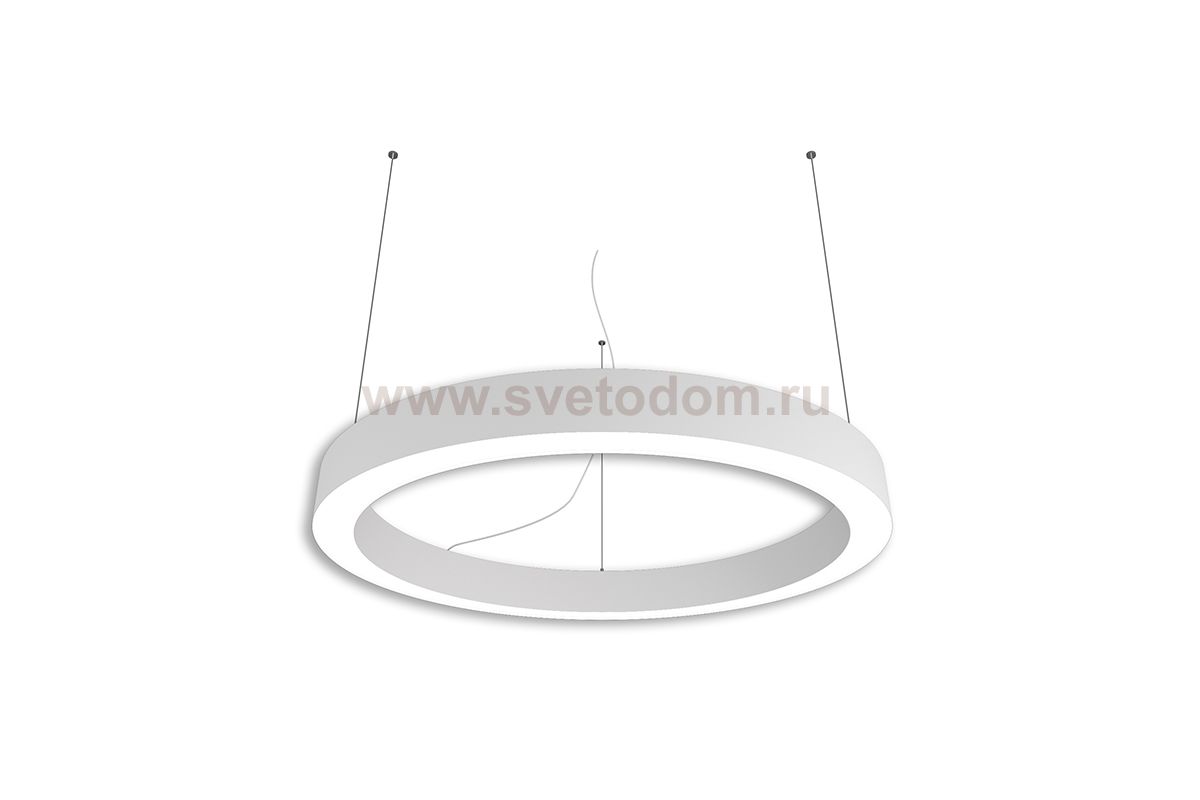 Donolux подвесной светодиодный светильник, 72Ватт,5421Lm, 4000К, IP20, H-3000мм., D-800мм. 55х75мм., белый RAL 9003