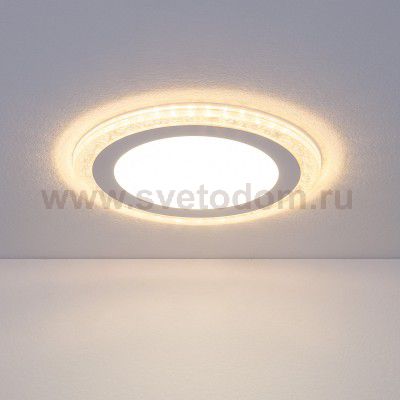 Встраиваемый светодиодный светильник DLR024 7+3W 4200K Elektrostandard