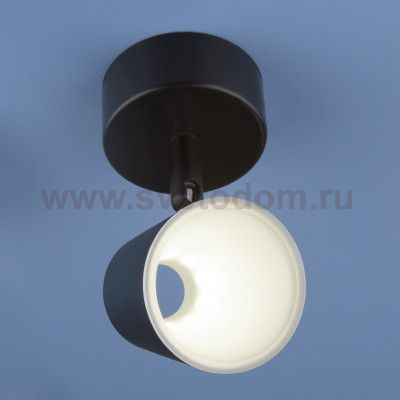 Настенно-потолочный светодиодный светильник DLR025 5W 4200K черный матовый Elektrostandard