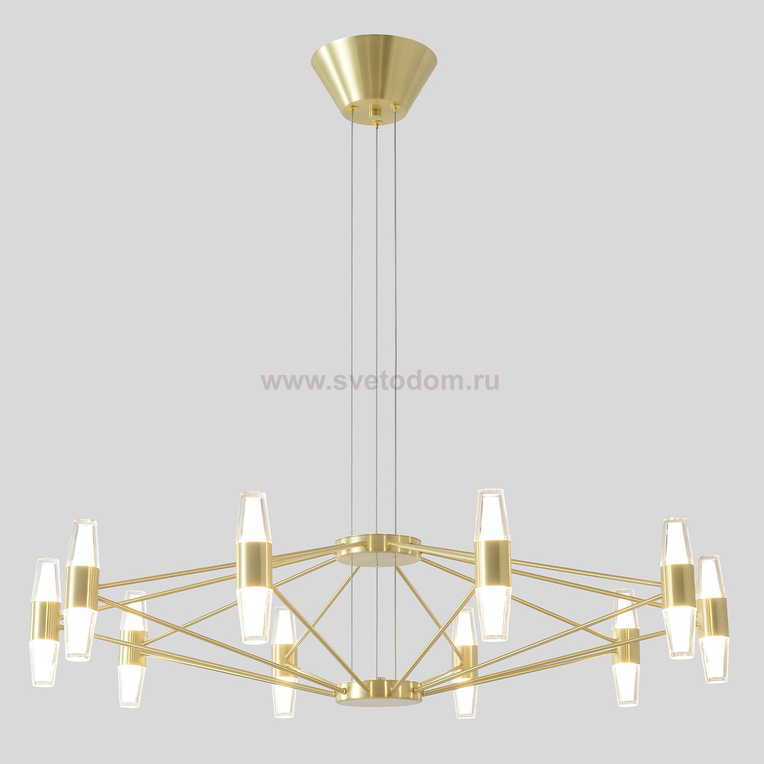 Люстра Crystallux DOROTEA SP10 GOLD DOROTEA