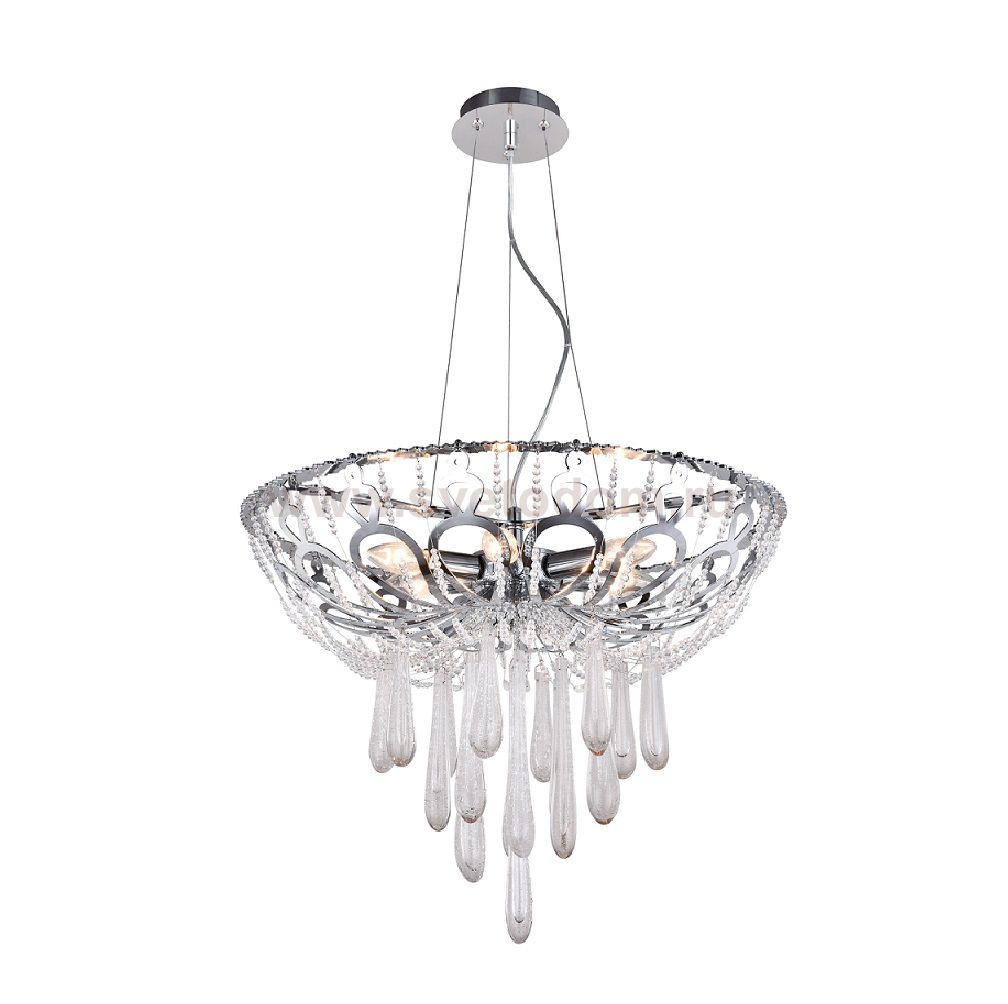 Светильник подвесной Crystal lux DOROTEA SP5 D450 CHROME 1600/205