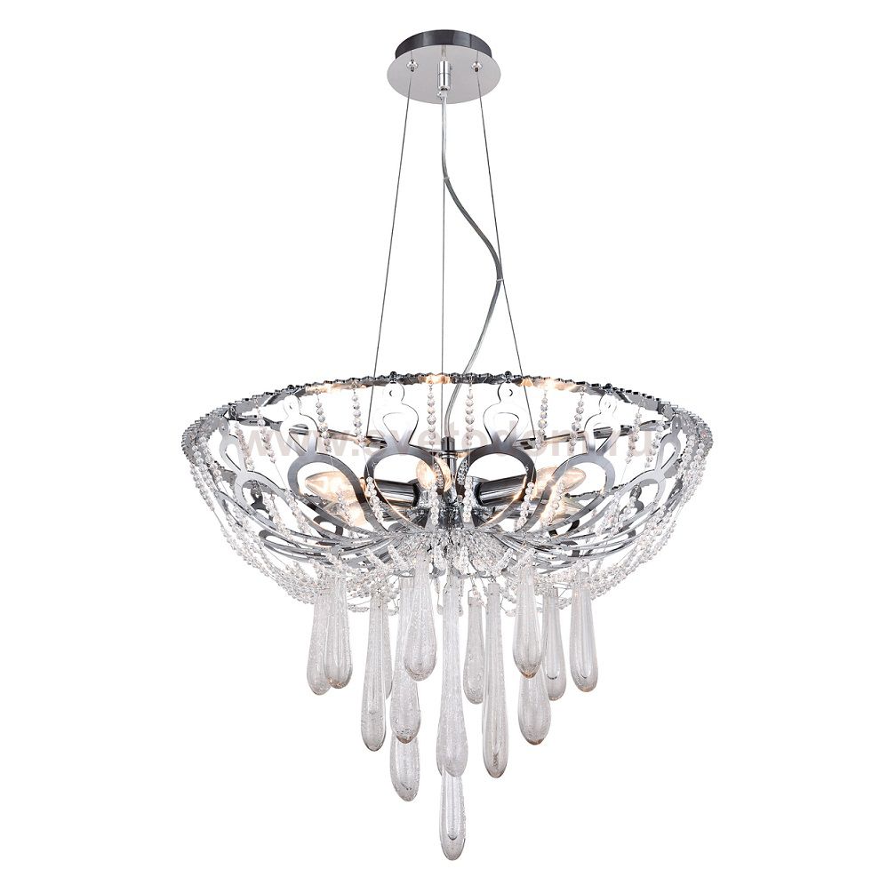 Светильник подвесной Crystal lux DOROTEA SP6 D600 CHROME 1600/206