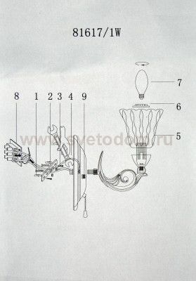 Светильник бра Colosseo 81617/1W