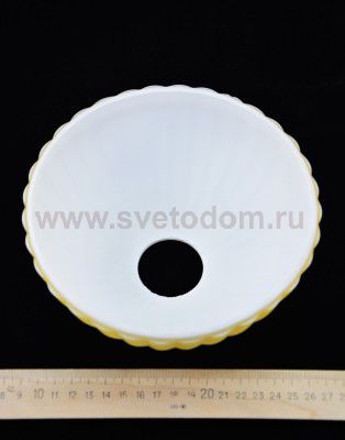 Плафон стекло малый бежевый 170*85мм E27 Mw light 317020101 Афродита