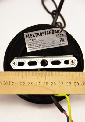 Подвесной уличный светильник Elektrostandard GL 1004H черный