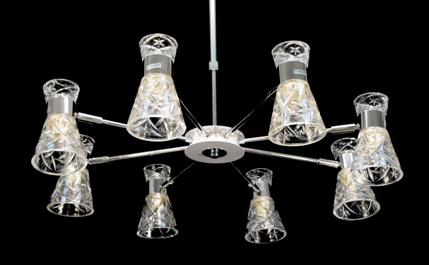 Люстра на штанге телескоп. Lumion 3530/8C SAMURIA