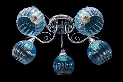 Люстра бирюзовая Colosseo 72180/5C Optima