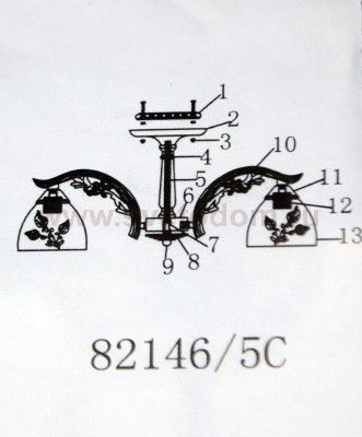 Люстра Colosseo 82146/5C optima