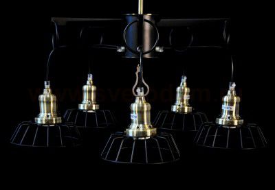 Светильник Colosseo optima 82410/5 матовый черный/бронза