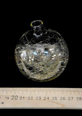 Плафон шарик паутинка золотой 70мм G4 Ornella 70402 / 3652