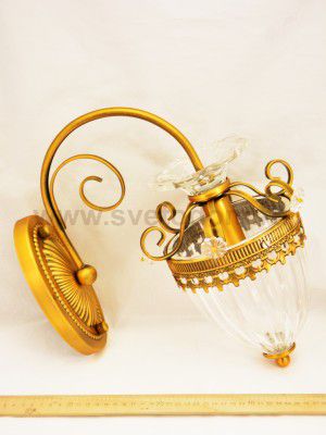 Светильник настенный бра из муранского стекла Arte lamp A4410AP-1SR Schelenberg
