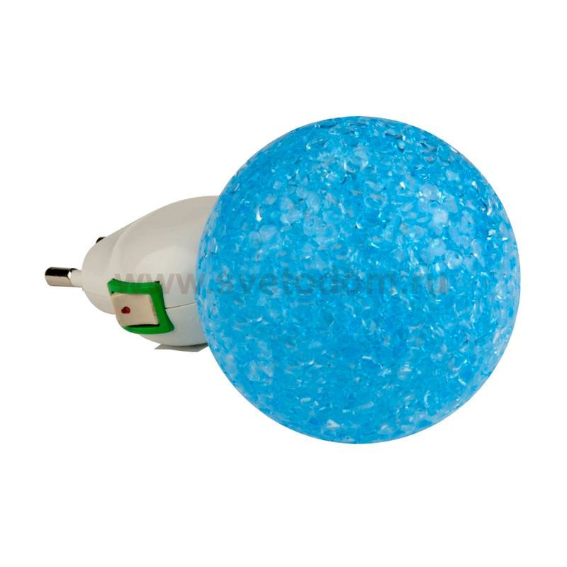Uniel DTL-309-Шар/BLUE/1LED/0,1W Светильник-ночник