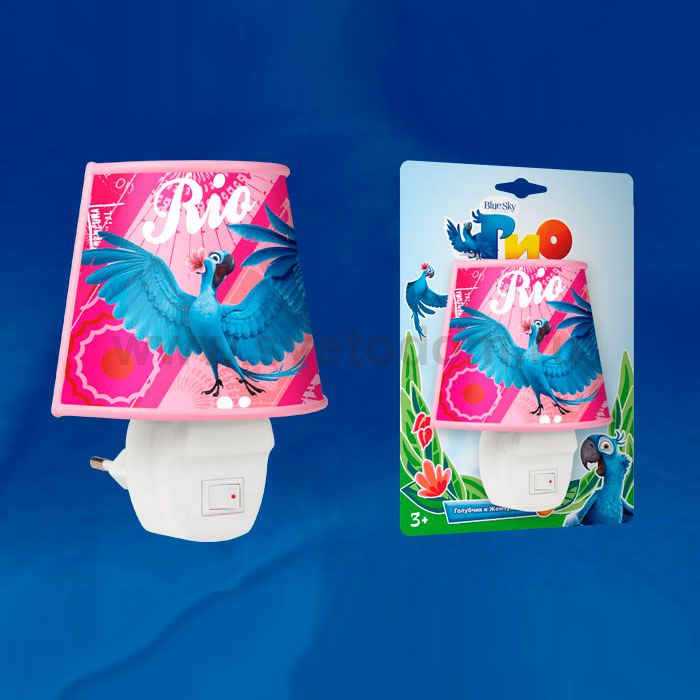 Ночник UNIEL DTL-372 RIO1-16 PINK