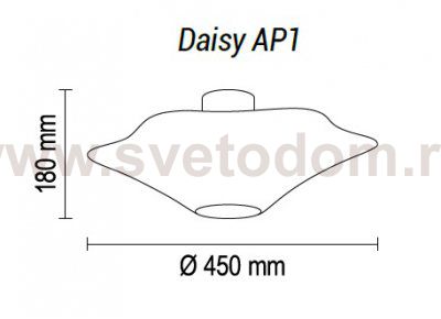 Потолочный светильник Daisy AP1 10 01s