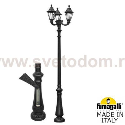 Парковый фонарь FUMAGALLI NEBO OFIR/RUT 3L E26.202.R30.AXF1R