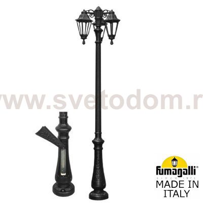 Парковый фонарь FUMAGALLI NEBO BISSO/RUT 3L E26.202.S30.AXF1R DN