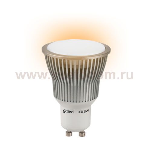 Лампа Gauss LED GU10 8W SMD AC220-240V 2700K ЕВ101106108