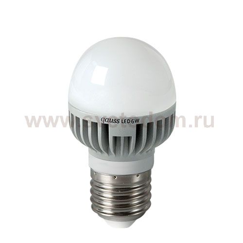 Лампа Gauss LED P45 Globe 6W E27 2700K EB105102106