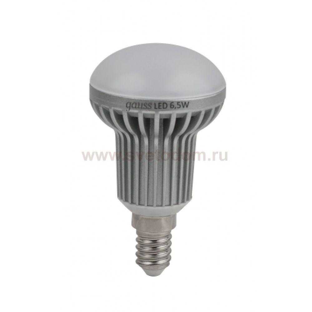 Лампа Gauss EB106101207-D LED E14 6.5W SMD R50 AC220-240V 4100K FROST диммируемая