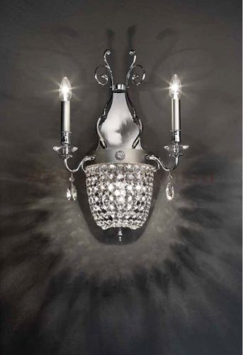 Настенный светильник Masiero ELEGANTIA A2+1 Chromo Lucido-Cromo Opaco CR