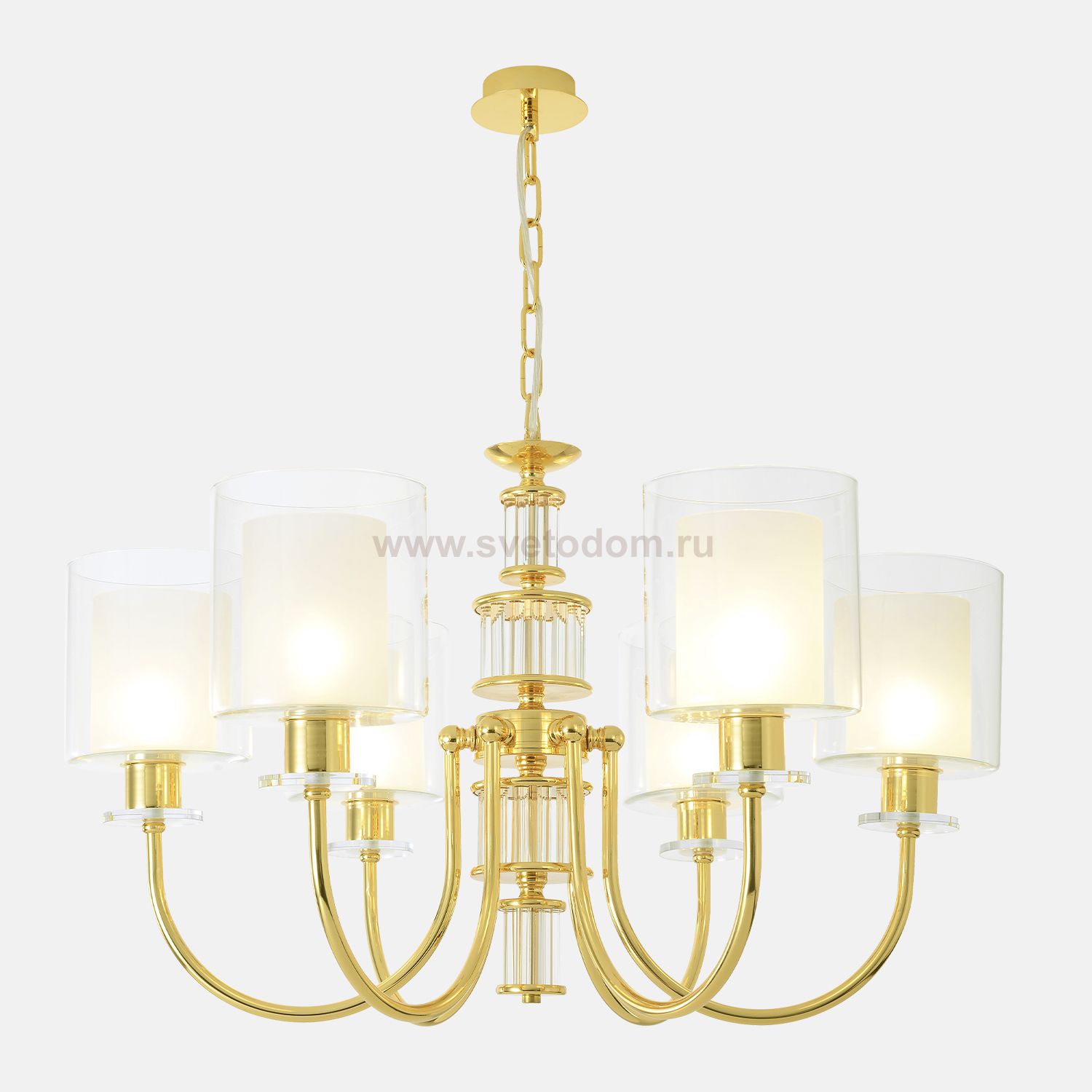 Люстра Crystallux ELENA SP6 GOLD ELENA