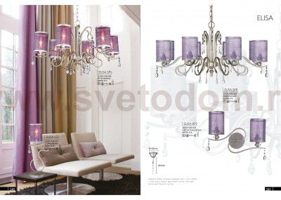 Светильник настенный бра Crystal lux ELISA AP2 1630/402