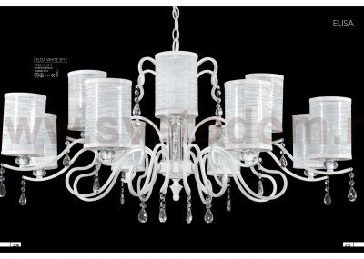 Люстра ELISA WHITE SP12 (1631/312) Crystal lux