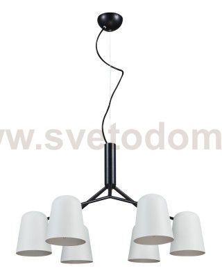 Люстра Crystal Lux ENRIQUE SP6 BLACK/WHITE (0510/306)