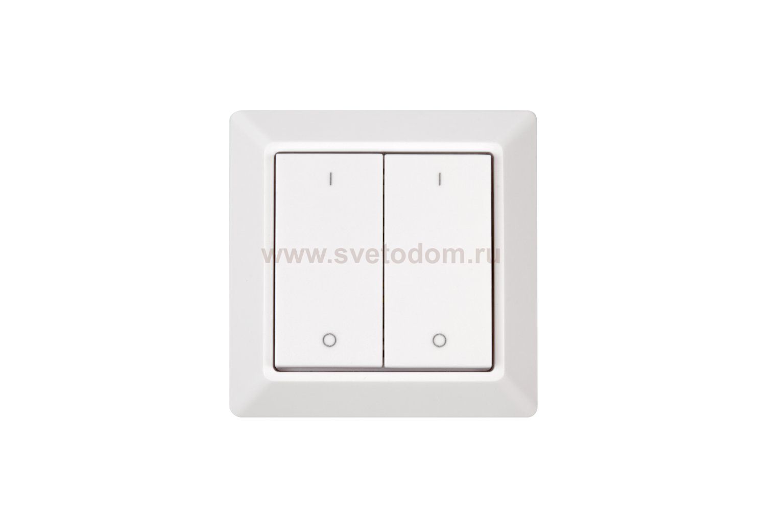 Настенная радио панель EASYBUS на 2 зоны, без батарейки ES-B-W-K2-NB