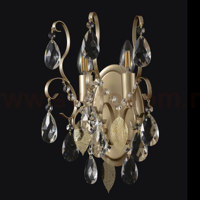 Светильник настенный бра Crystallux ESMIRALDA AP2 GOLD ESMIRALDA