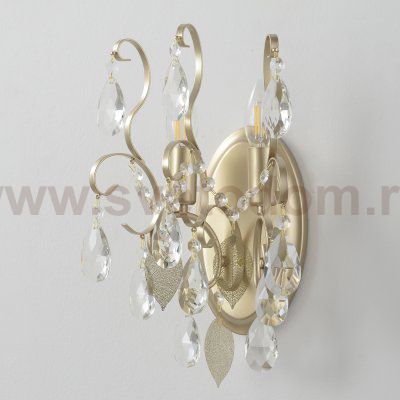 Светильник настенный бра Crystallux ESMIRALDA AP2 GOLD ESMIRALDA