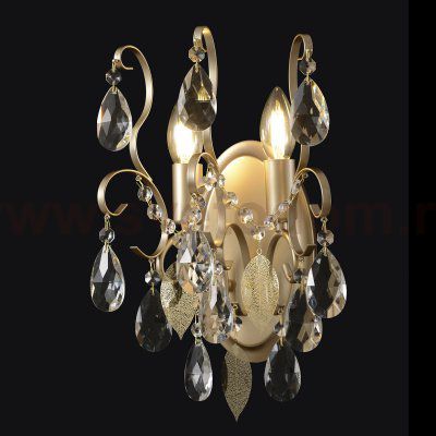 Светильник настенный бра Crystallux ESMIRALDA AP2 GOLD ESMIRALDA
