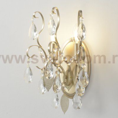 Светильник настенный бра Crystallux ESMIRALDA AP2 GOLD ESMIRALDA