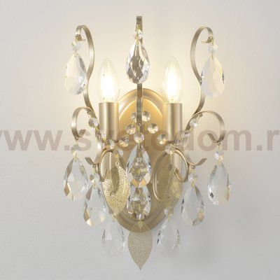 Светильник настенный бра Crystallux ESMIRALDA AP2 GOLD ESMIRALDA