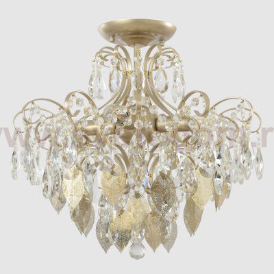 Светильник потолочный Crystallux ESMIRALDA PL4 GOLD ESMIRALDA