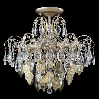 Светильник потолочный Crystallux ESMIRALDA PL4 GOLD ESMIRALDA