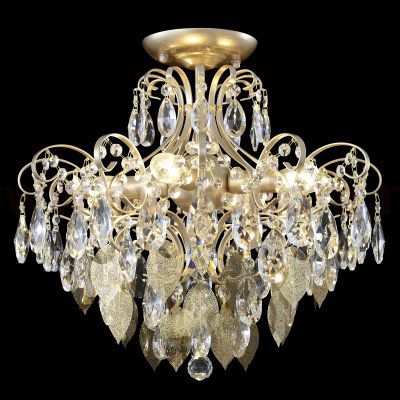 Светильник потолочный Crystallux ESMIRALDA PL4 GOLD ESMIRALDA