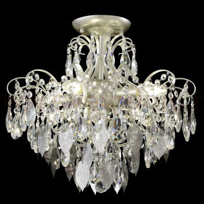 Светильник потолочный Crystallux ESMIRALDA PL4 SILVER ESMIRALDA