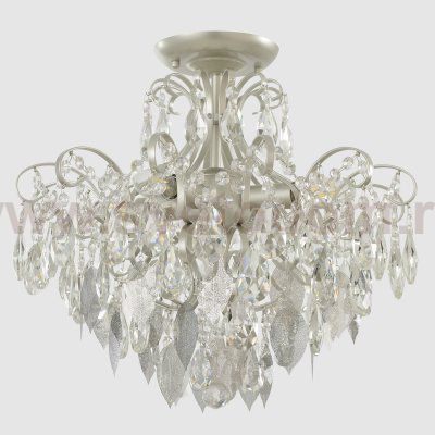 Светильник потолочный Crystallux ESMIRALDA PL4 SILVER ESMIRALDA