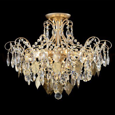 Светильник потолочный Crystallux ESMIRALDA PL6 GOLD ESMIRALDA
