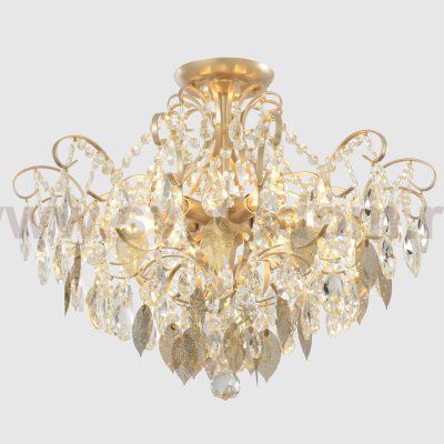 Светильник потолочный Crystallux ESMIRALDA PL6 GOLD ESMIRALDA