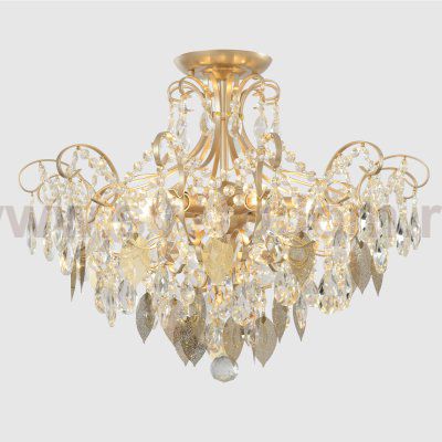 Светильник потолочный Crystallux ESMIRALDA PL6 GOLD ESMIRALDA