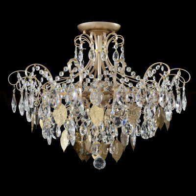 Светильник потолочный Crystallux ESMIRALDA PL6 GOLD ESMIRALDA