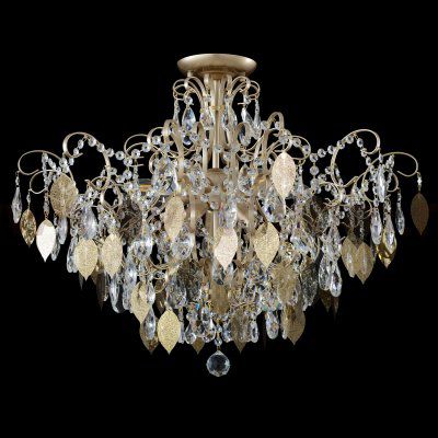 Светильник потолочный Crystallux ESMIRALDA PL9 GOLD ESMIRALDA