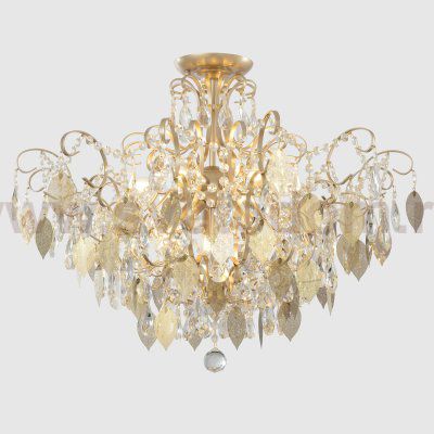 Светильник потолочный Crystallux ESMIRALDA PL9 GOLD ESMIRALDA